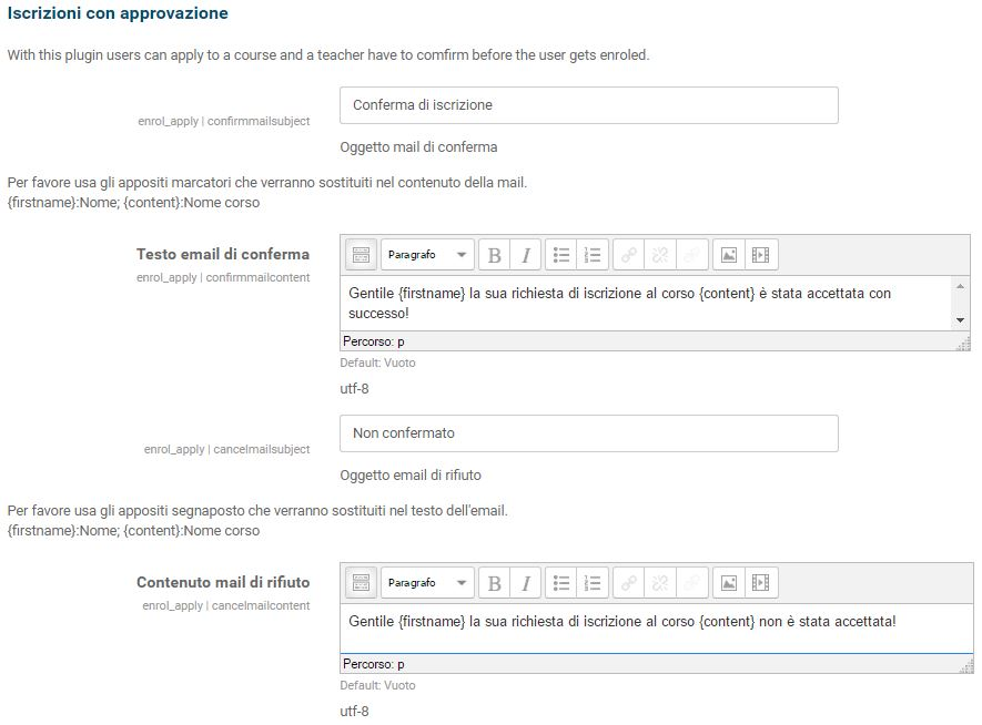 3.2 Modalità di iscrizione al corso: Iscrizione con Approvazione